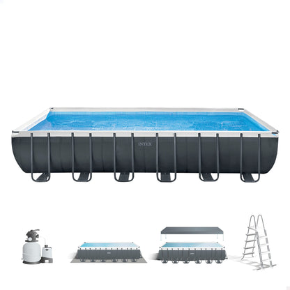 INTEX 55221 - Piscina elevada Rectangular Ultra XTR Frame 732x366x132 cm + depuradora