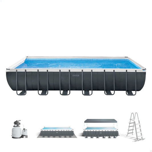 INTEX 55221 - Piscina elevada Rectangular Ultra XTR Frame 732x366x132 cm + depuradora