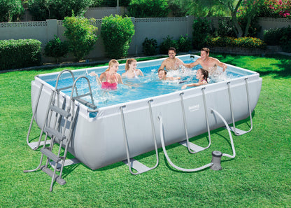 BESTWAY 56441 - Piscina Desmontable Tubular Power Steel 404x201x100 cm Depuradora de cartucho de 2.006 litros/hora